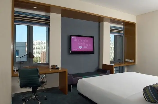 aloft, Oda, 2 Tek Kişilik Yatak, Şehir Manzaralı