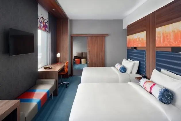 aloft, Oda, 2 Çift Kişilik Yatak