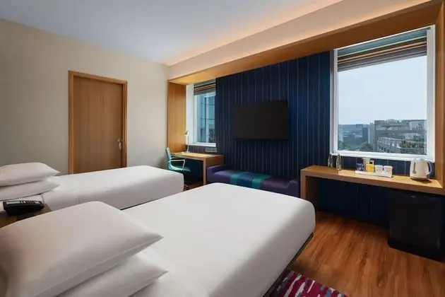 aloft, Oda, 2 Tek Kişilik Yatak, Sigara İçilmez, Şehir Manzaralı