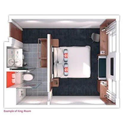 Çatı Katı (Loft), 1 En Büyük (King) Boy Yatak