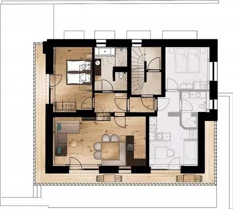 Apart Daire, 1 Yatak Odası (Lodge IV)
