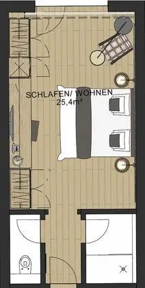 Standard Tek Büyük Yataklı Oda, Balkon, Dağ Manzaralı