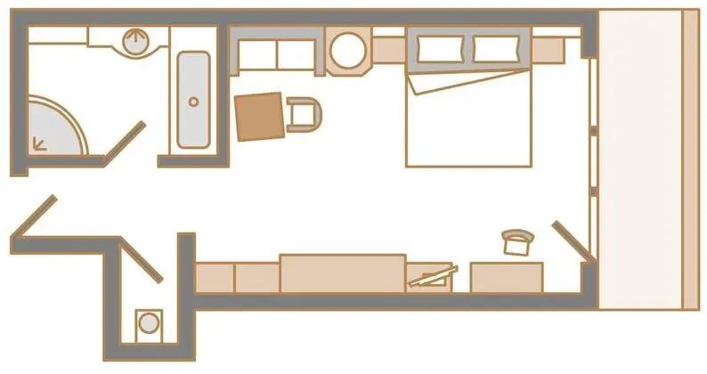 Junior Süit, Balkon (Enzian)