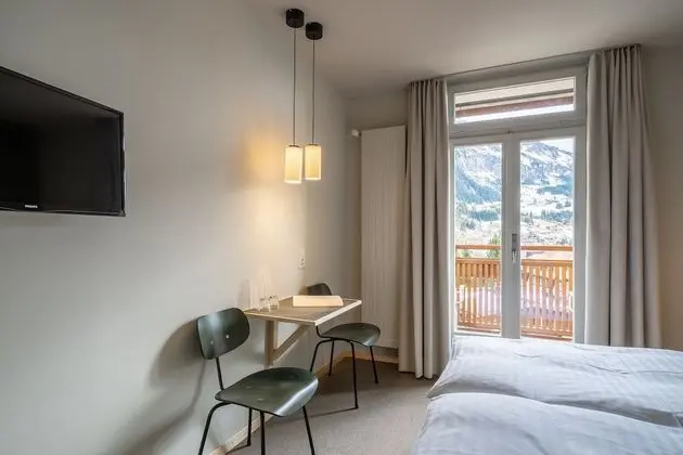 Panoramic Tek Büyük Yataklı Oda, Balkon, Dağ Manzaralı