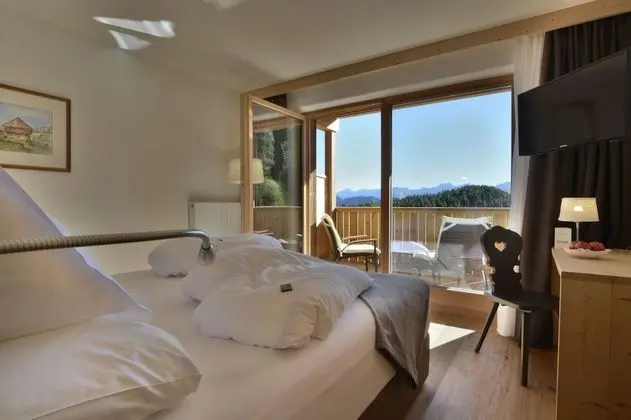Panoramic Tek Büyük Yataklı Oda, 1 Çift Kişilik Yatak ve Çekyat, Balkon, Dağ Manzaralı