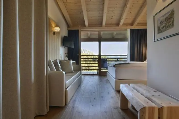 Panoramic Tek Büyük Yataklı Oda, 1 Çift Kişilik Yatak ve Çekyat, Balkon, Dağ Manzaralı