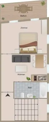 Apart Daire, 1 Yatak Odası (1. Floor)