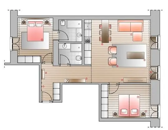 Apart Daire, 2 Yatak Odası, Şehir Manzaralı