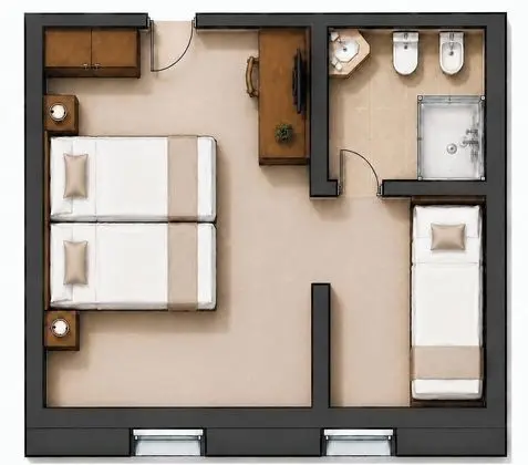 Üç Kişilik Oda, Balkon