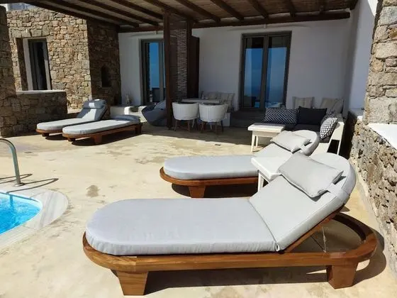 Executive Süit, 2 Yatak Odası, Kişiye Özel Havuzlu, Deniz Manzaralı (Nike)