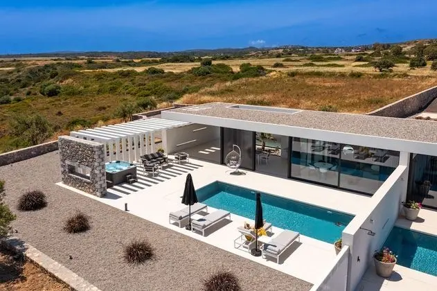 Deluxe Villa, 1 Yatak Odası, Okyanus Manzaralı, Bahçeli