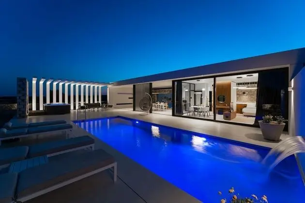 Deluxe Villa, 1 Yatak Odası, Okyanus Manzaralı, Bahçeli