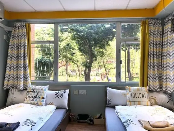 Classic Quadruple Room, 2 Double Beds, Garden View