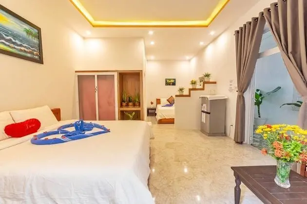 Deluxe Tek Büyük Yataklı Oda, 2 Çift Kişilik Yatak, Bahçe Manzaralı