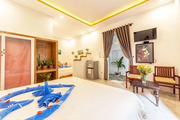 Deluxe Tek Büyük Yataklı Oda, 2 Çift Kişilik Yatak, Bahçe Manzaralı