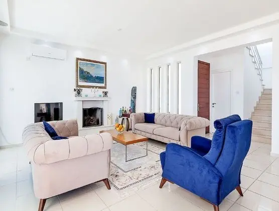 Villa, 3 Yatak Odası, Şömine