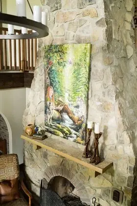Luxury Bungalov, 2 Yatak Odası, Şömine, Dağ Manzaralı