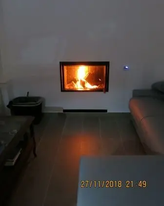 Oda, 1 Yatak Odası, Şömine