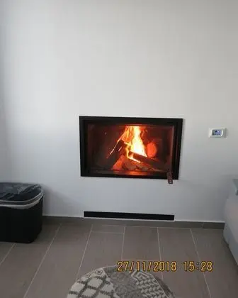 Oda, 1 Yatak Odası, Şömine