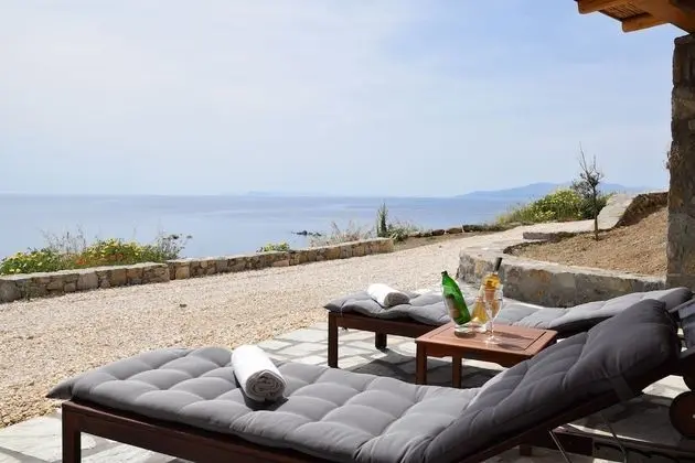 Deluxe Villa, 2 Yatak Odası, Mutfak, Okyanusa Sıfır (Daphne)