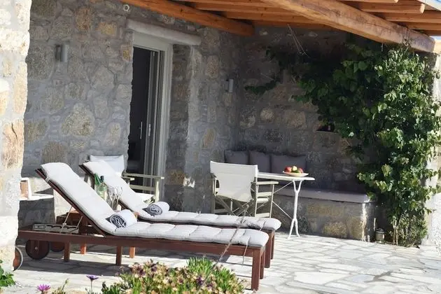 Deluxe Villa, 2 Yatak Odası, Mutfak, Okyanusa Sıfır (Daphne)