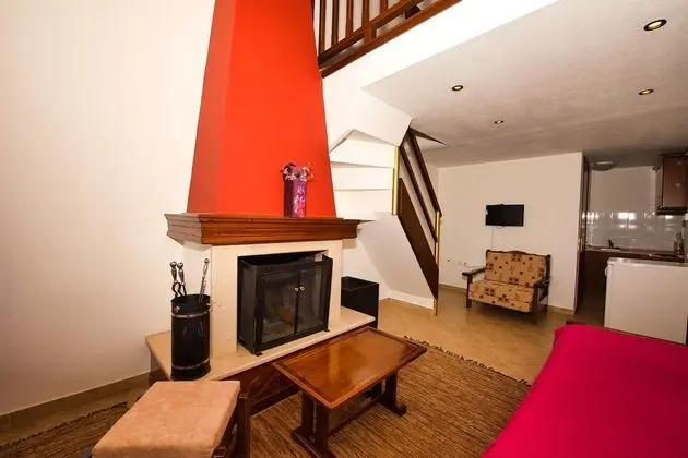 Family Room with Attic, Fireplace