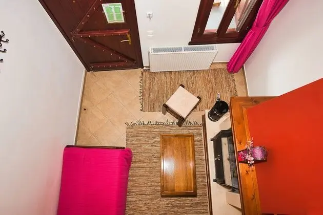Family Room with Attic, Fireplace