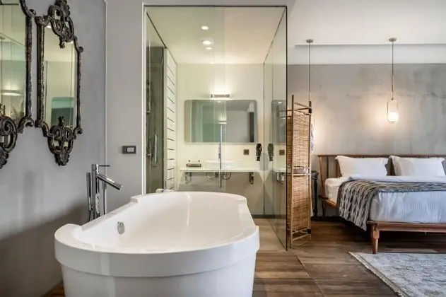 bathroom and tube