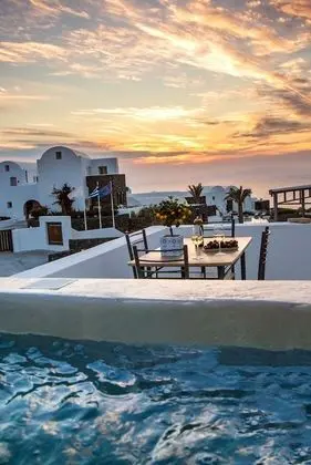 Grand Süit, Sıcak Su Küveti, Deniz Manzaralı (Ammoudi)