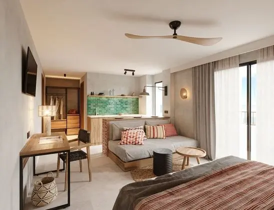 Stüdyo, 3 Tek Kişilik Yatak, Balkon