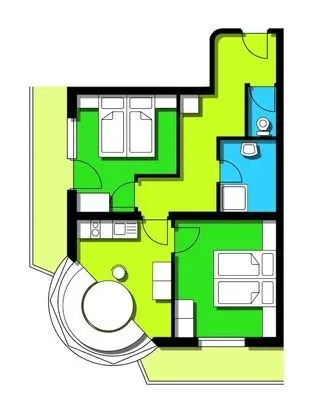 Apart Daire (up to 4 people, , Ap. 9)