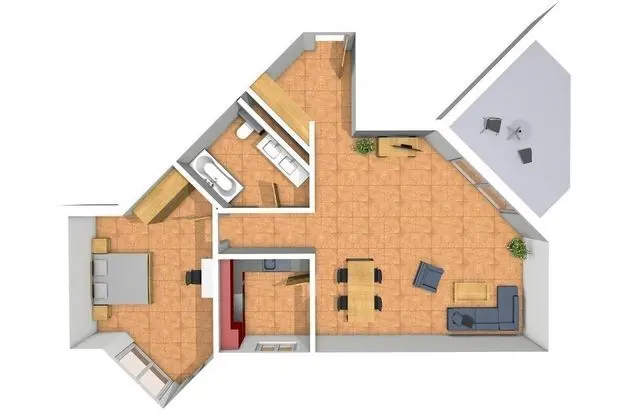 Apart Daire, 1 Yatak Odası