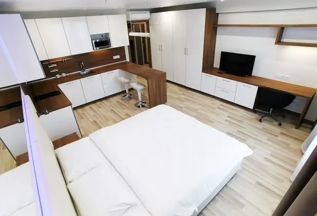 Comfort Stüdyo, 1 Büyük (Queen) Boy Yatak, Mutfak, Şehir Manzaralı
