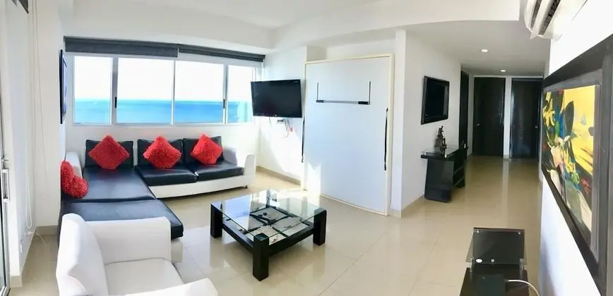 Panoramic Apart Daire, 2 Yatak Odası, Teras, Plaj Manzaralı