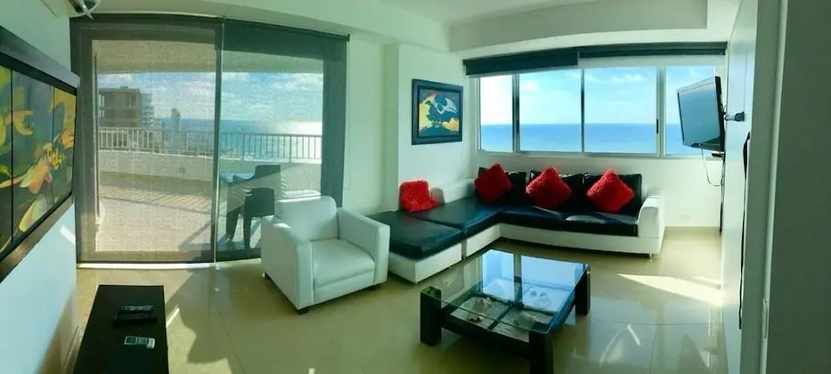 Panoramic Apart Daire, 2 Yatak Odası, Teras, Plaj Manzaralı