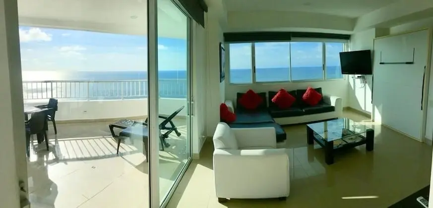 Panoramic Apart Daire, 2 Yatak Odası, Teras, Plaj Manzaralı