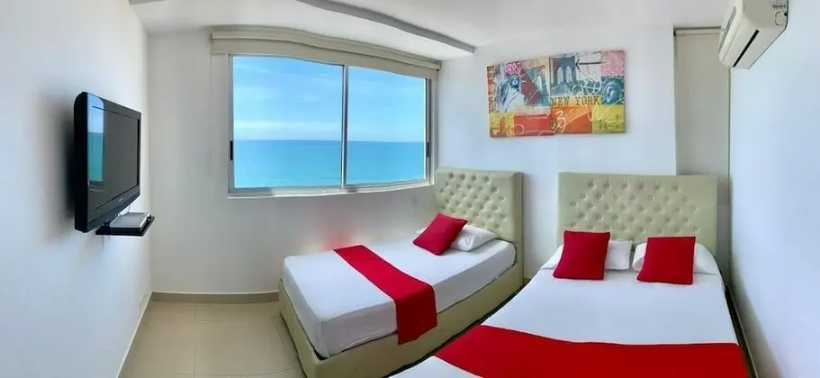 Premium Apart Daire, 2 Yatak Odası, Balkon, Plaj Manzaralı