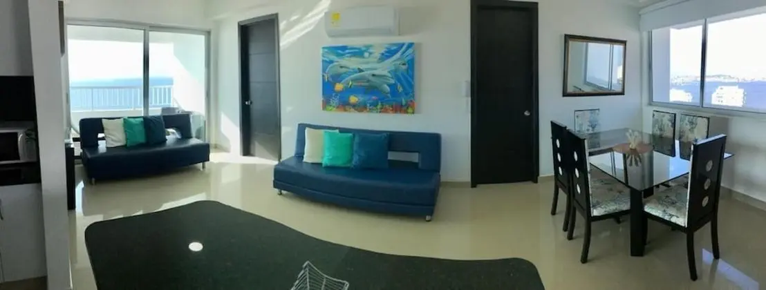 Premium Apart Daire, 2 Yatak Odası, Balkon, Plaj Manzaralı