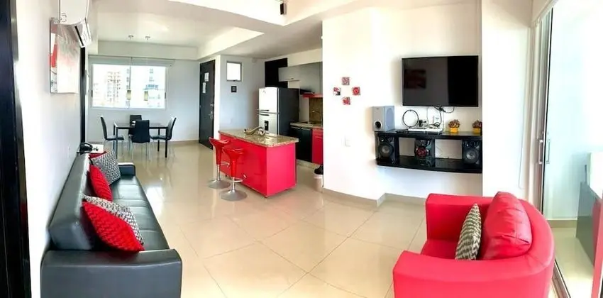 Premium Apart Daire, 2 Yatak Odası, Balkon, Plaj Manzaralı