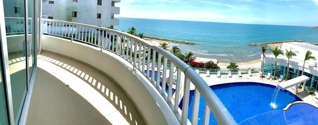 Premium Apart Daire, 2 Yatak Odası, Balkon, Plaj Manzaralı