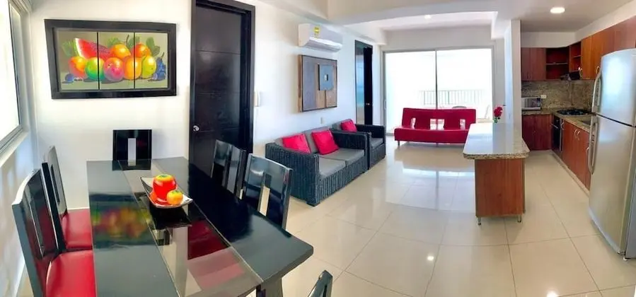 Standard Apart Daire, 2 Yatak Odası, Balkon, Plaj Manzaralı