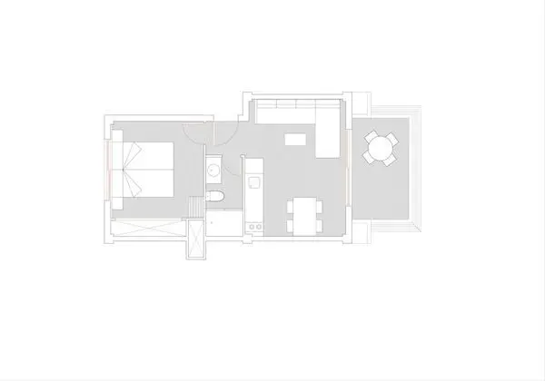 Apart Daire, 1 Yatak Odası, Balkon