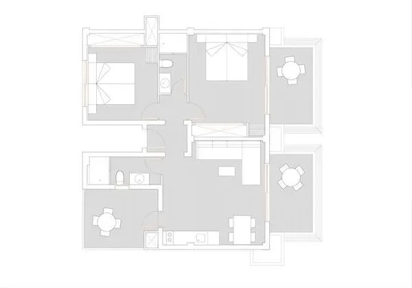 Apart Daire, 2 Yatak Odası, Balkon