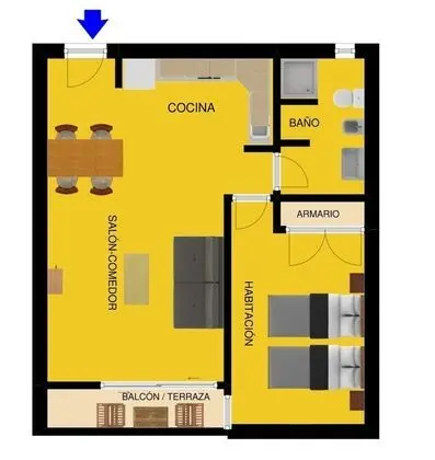 Apart Daire, 1 Yatak Odası, Mutfak, Dağ Manzaralı