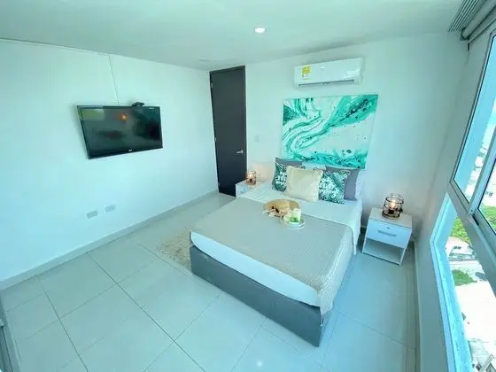 Apart Daire, 1 Yatak Odası, Deniz Manzaralı (SMR279A)