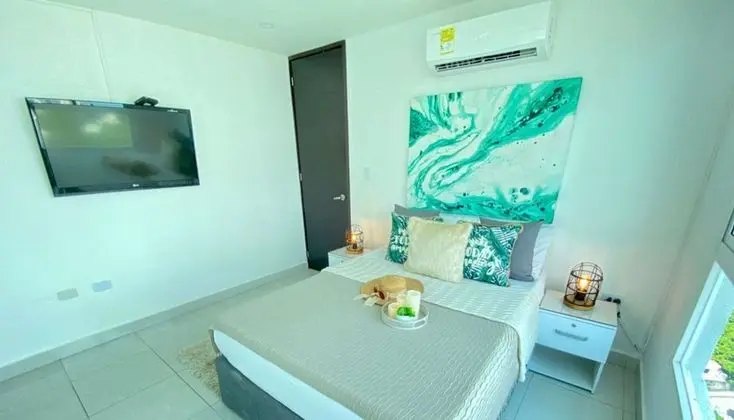 Apart Daire, 1 Yatak Odası, Deniz Manzaralı (SMR279A)