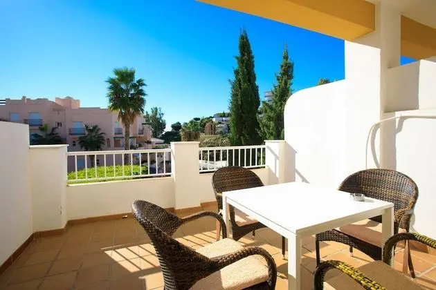 Deluxe Apart Daire, 1 Yatak Odası, Teras, Havuz Manzaralı (Apartamento N1)