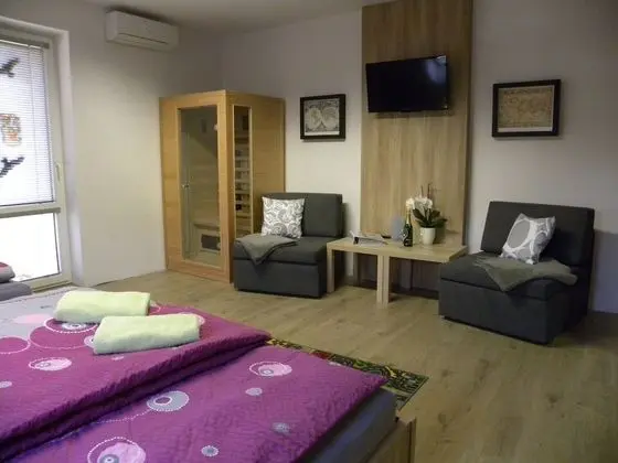 Standard Apart Daire, 1 Yatak Odası, Balkon (Kastanovy, + Infrasauna)