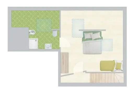 Apart Daire, 2 Yatak Odası, Balkon