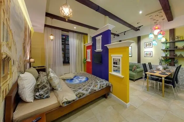 Design Apart Daire, Teras, Avlu Manzaralı